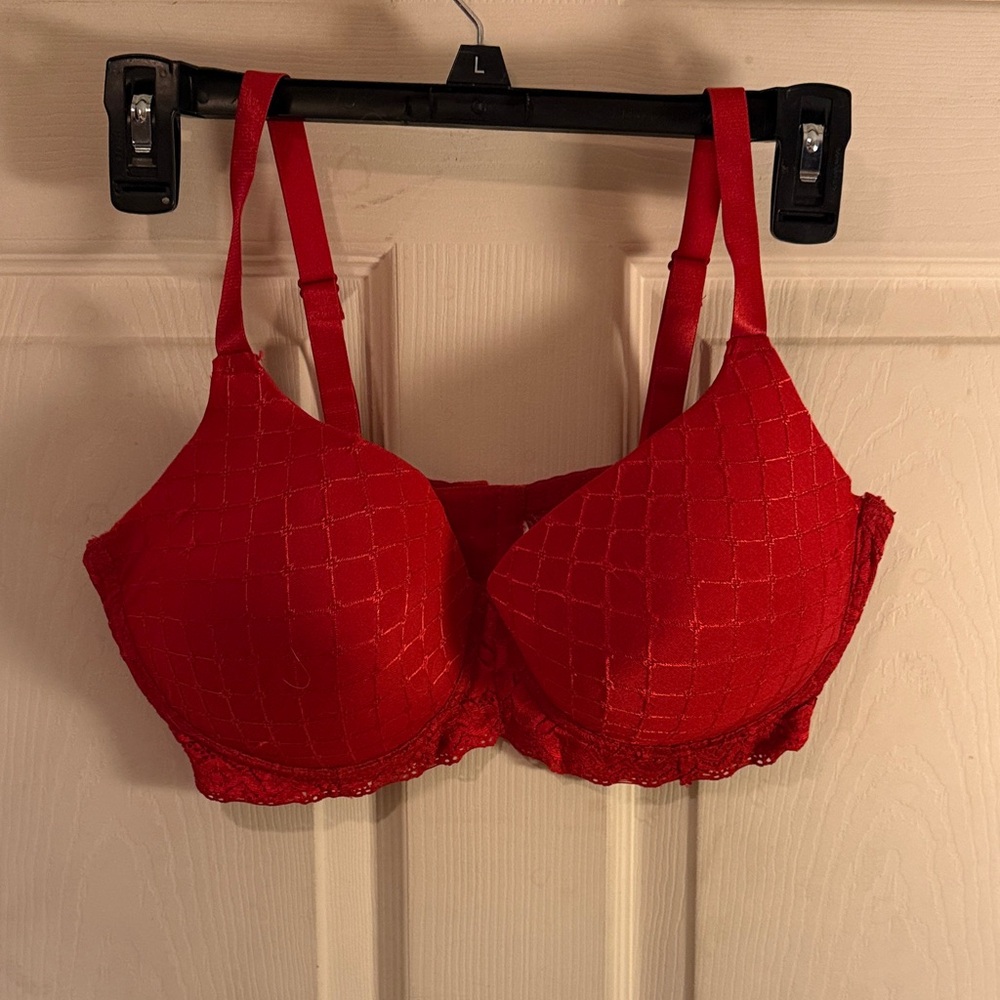 Delta Burke Vibrant Red Bra